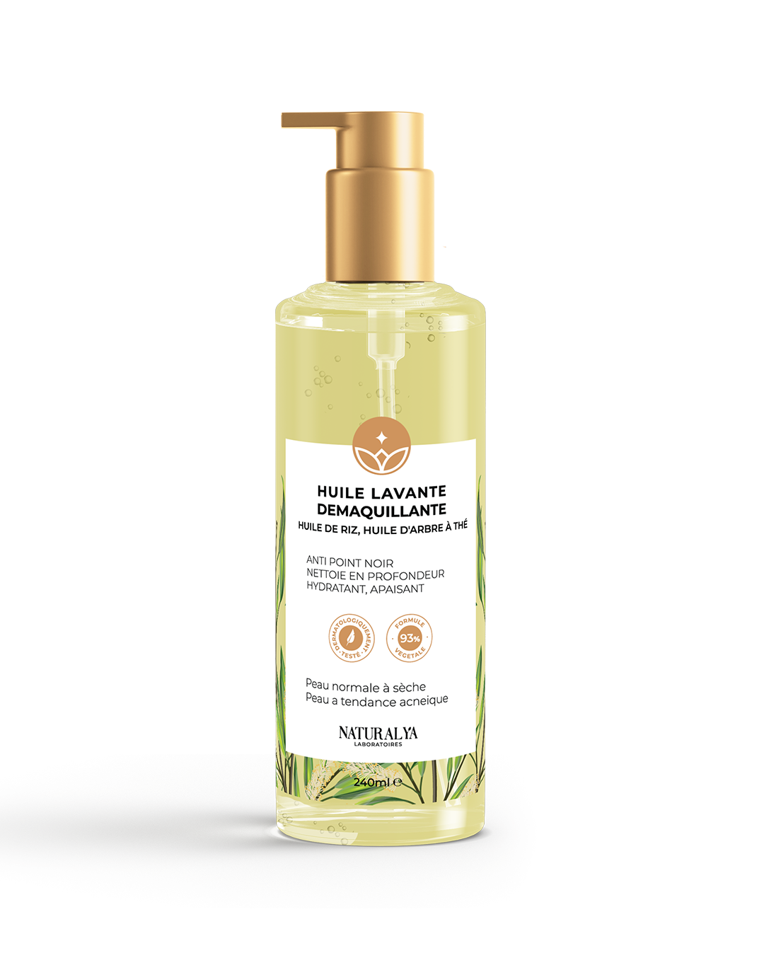 Huile lavante démaquillante