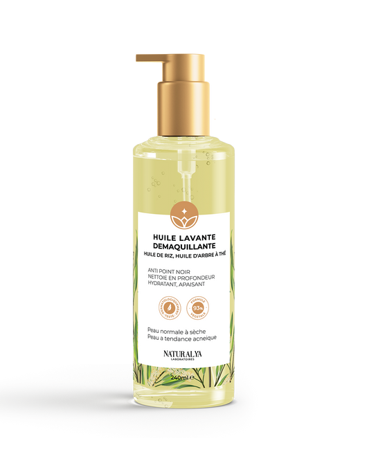 Huile lavante démaquillante