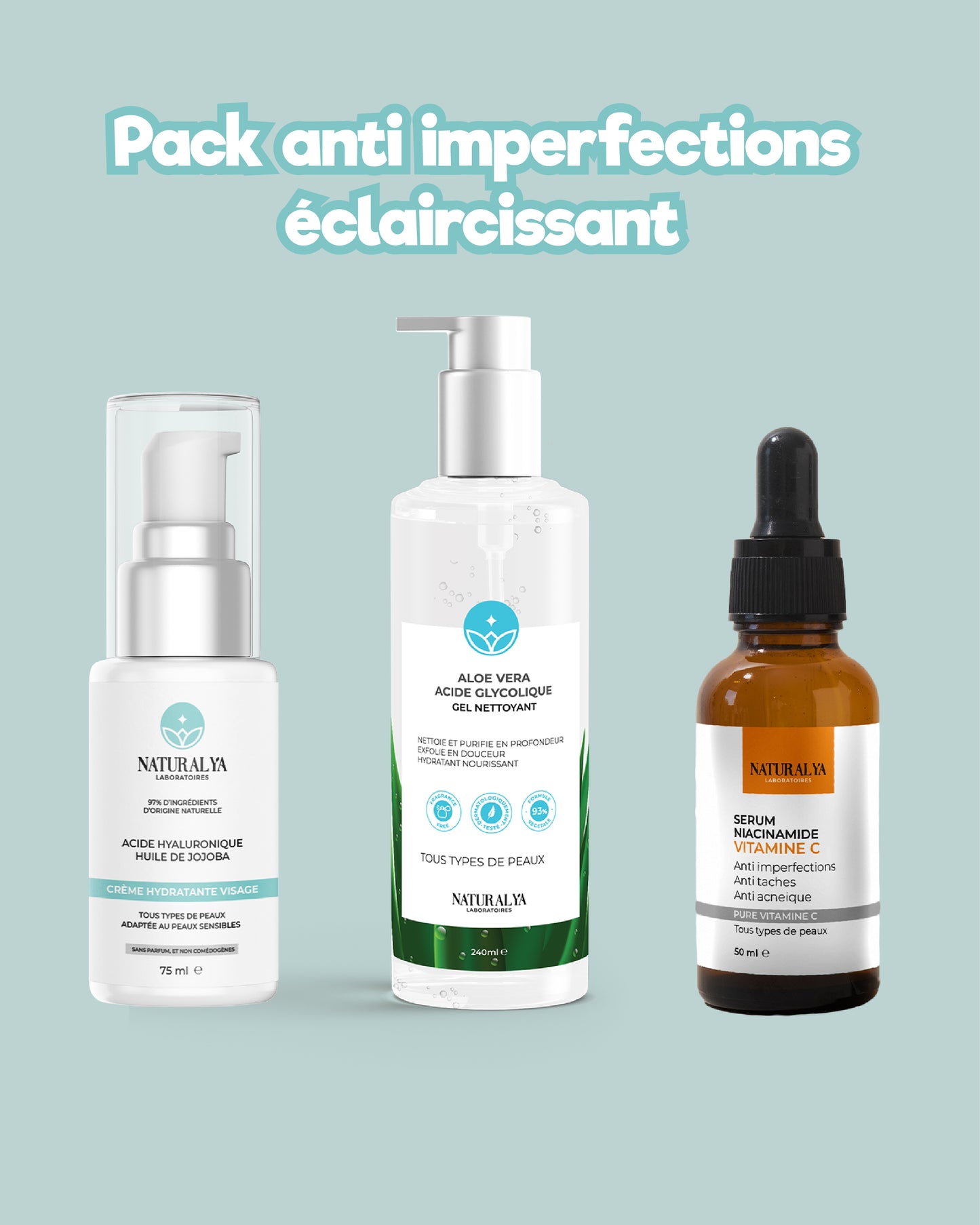 Pack anti imperfections éclaircissant